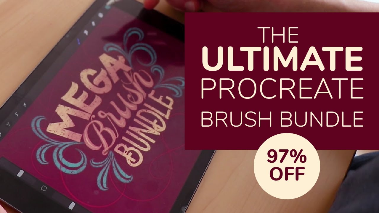 The ULTIMATE Procreate brush bundle for lettering & calligraphy