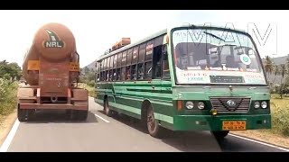 preview picture of video 'OVERTAKING TNSTC BUSES AND BULKER SEMI on BEAUTIFUL METTUR  ROUTE'