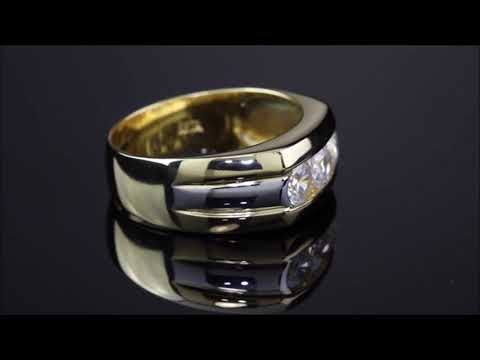 Men's 1 50 TCW Channel Set  Ring