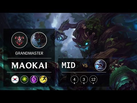 Maokai Mid vs Talon - KR Grandmaster Patch 9.23