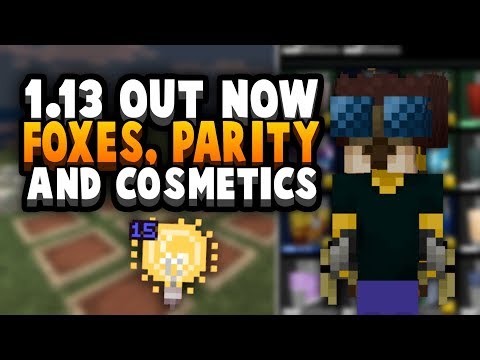 Minecraft 1.13.0 OUT NOW - Light Bulbs & Cosmetic DLC