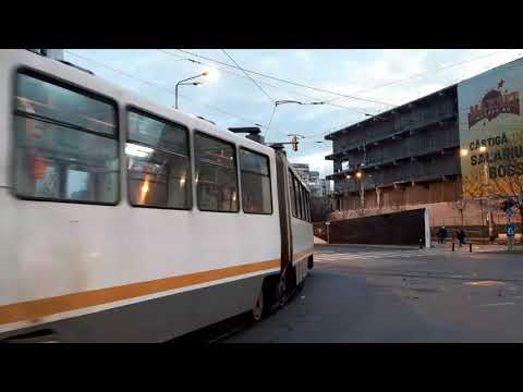 V3A-93 #319 ( linia 40 ) părăsind terminalul "Piața Sfânta Vineri" (12.12.2021)