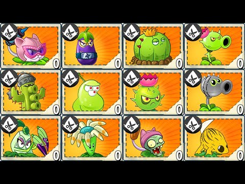 All PIERCING Plants Max Level Power-Up! in Plants vs. Zombies 2
