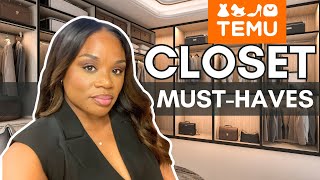 Temu Closet Organization Hacks | Must Haves for the Pefect Closet