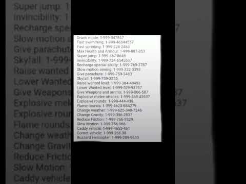 All gta 5 number cheat codes for story mode     #gta #gta5 #gtaonline #cheatcodes #gtav #gtarp #gta6