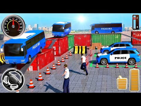 Transport Police Bus Game - Emergency Bus Parking Simulator | Android Gameplay