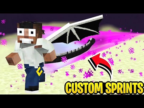 Minecraft but there are Custom Sprints || Ender Dragon Wings || Minecraft gameplay Tamil