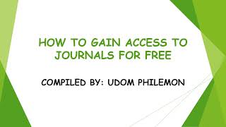 How to Download Research Papers for Free