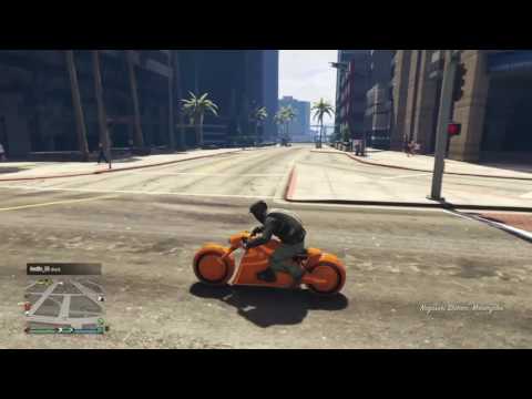 GTA 5 ONLINE - TRON BIKE JUMP