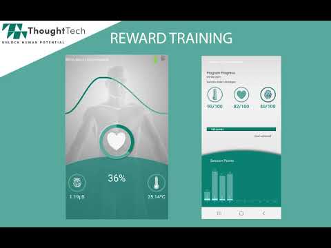 Reward and Signal view of eVu-Senz App on Android  | ThoughtTech