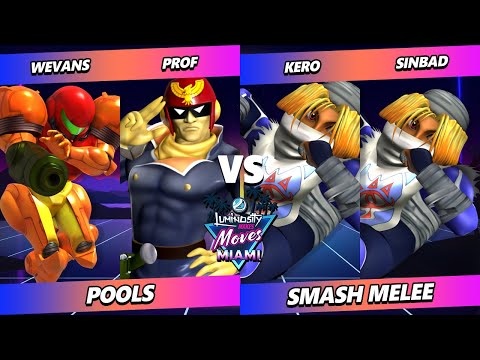 LMM Miami 2023 - Wevans & Prof Vs. Kero & Sinbad - Smash Melee - SSBM