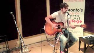 Rex Goudie performing live at Songwriters at TARA