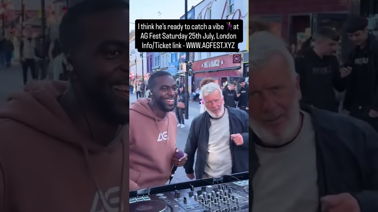 I think he’s ready to catch a vibe at AG Fest 2026 - London