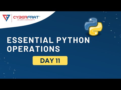 Day 11- Essential Python Operations | Hands-on Training by Rutuja Kulkarni