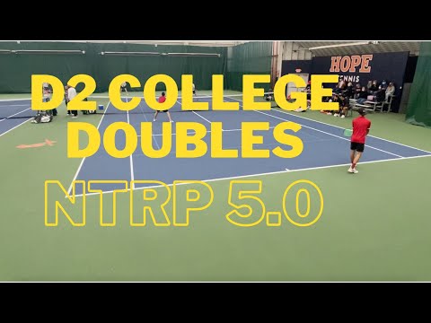 College Tennis #1 Doubles Highlights, Hope Vs. Davenport, NTRP 5.0