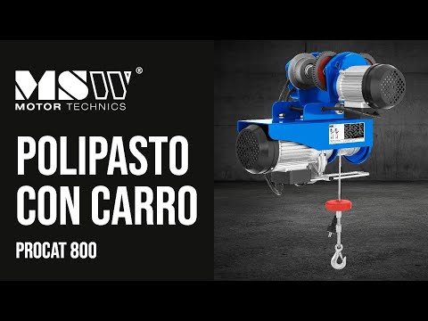 vídeo - Polipasto con carro - 800 kg