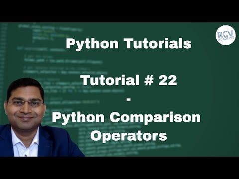 Python Beginner Tutorial 22 Python Comparison Operators