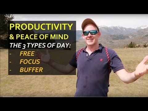 The 3 Types of Day: Free, Focus & Buffer | Finding Peace in Nature