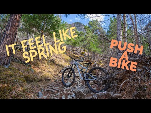 FINALY SOME PUSH BIKING  - Glomnes setra in Hjelle - finding new trails