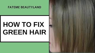 How to keep our hair from turning green | Hairdresser tips on how to fix your green hair at home
