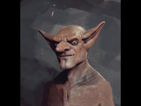 Zbrush to Photoshop "Goblin" Sculpting Timelapse