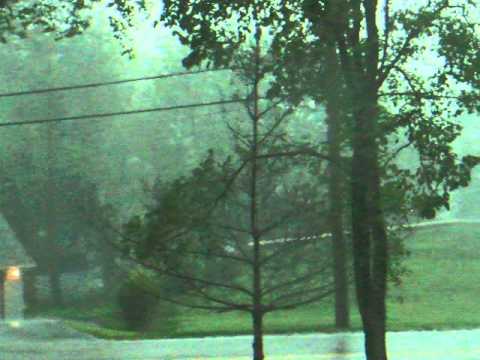 Huge thunderstorm dumping torrential rain pt 1of 2