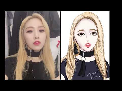 Speed painting洪宜珍sonamoo홍의진HongEuiJin소나무ipadpro medibang paint