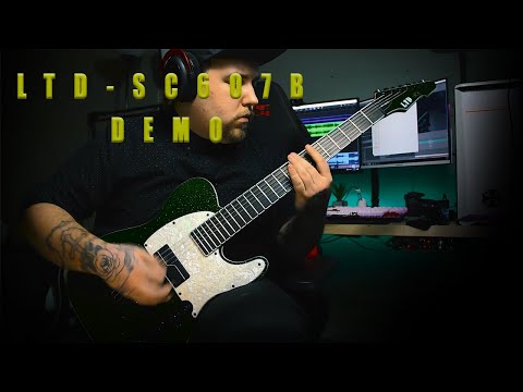 ESP LTD SCT-607B Stephen Carpenter Signature 2019 - Present - Green Sparkle image 14
