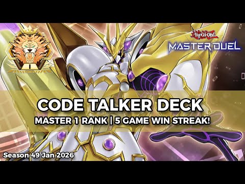5-0 Streak! Master 1 Rank Code Talker Deck (Jan. 2026) - Yu-Gi-Oh! Master Duel