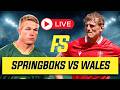 SPRINGBOKS Vs WALES LIVE Wales Vs South Africa Live Commentary Watchalong