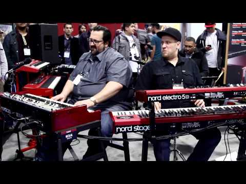 Nord at NAMM Show 2015 - Robi Botos, Joey DeFrancesco, Rachel Flowers