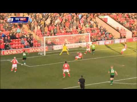 James Chambers' own goal for Walsall against Scunthorpe - January 2015