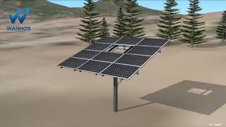 Solar Pv Ground Mounting Stand Structure Solar Panel Pole Mount Instal