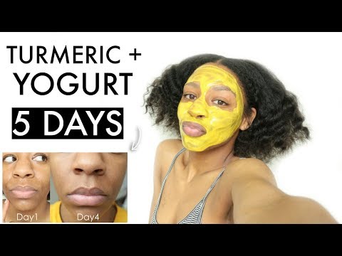 I Used a DIY Turmeric Yogurt Face Mask for 5 DAYS & THIS HAPPENED | T'keyah B