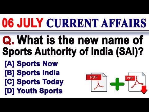 6th July 2018 Current Affairs | Daily Current Affairs | Current Affairs in English
