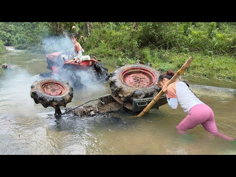 Starting and restoring a rusted and flooded tractor (kubota - DT-14) after 25 years.