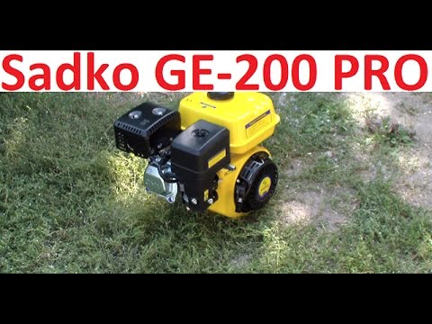 Двигатель бензиновый Sadko GE-200 PRO обзор и в работе