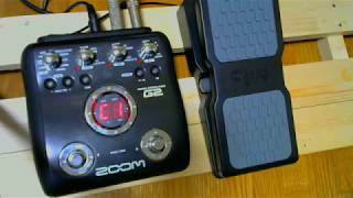 Video thumbnail for M-AUDIO Ex-P expression pedal & zoom G2 by ronlywend