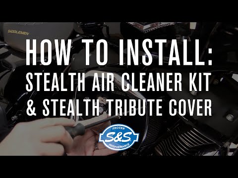 How to Install: S&S Stealth Air Cleaner Kit & Stealth Tribute Cover