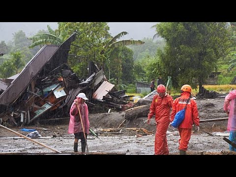 Video Thumbnail: Aerial footage shows devastation from flash floods and landslides in Indonesia