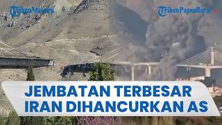 Jembatan Terbesar Iran Runtuh Dirudal AS, Teheran Ancam Balas Infrastruktur Sekutu