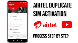 Airtel Sim Swape Activation| Airtel Duplicate Sim Activation | Lost Sim  activate