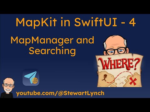 4. MapKit with SwiftUI - MapManager and Searching thumbnail