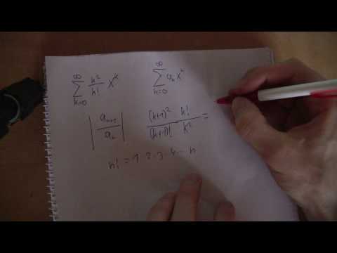 Mathematik - Potenzreihe - Quotientenkriterium - Beispielaufgabe 1