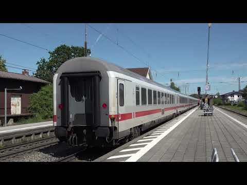2024 - DE - Departure of DB 101 loco with intercity train IC 2082 to Hamburg, in Prien am Chiemsee
