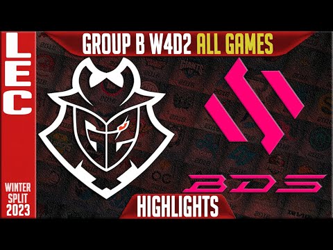 G2 vs BDS Highlights ALL GAMES | LEC Winter 2023 Group B W4D2 | G2 Esports vs Team BDS
