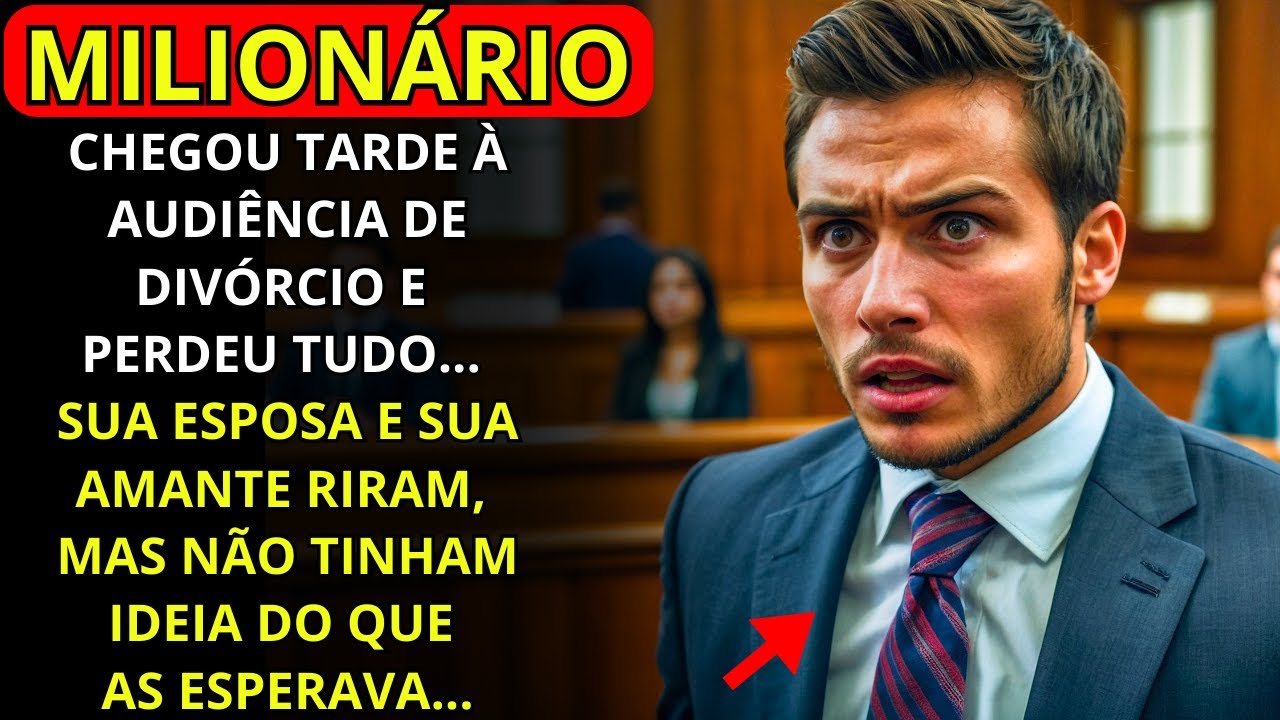 ATRASADO PARA A AUDIÊNCIA DE DIVÓRCIO, O MILIONÁRIO PERDEU TODA SUA FORTUNA. SUA EX-ESPOSA RIU...
