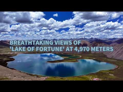 Breathtaking views of 'Lake of Fortune' at 4,970 meters