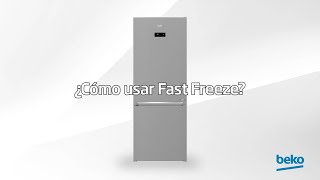 Beko ¿Cómo utilizar el programa Fast Freeze? anuncio