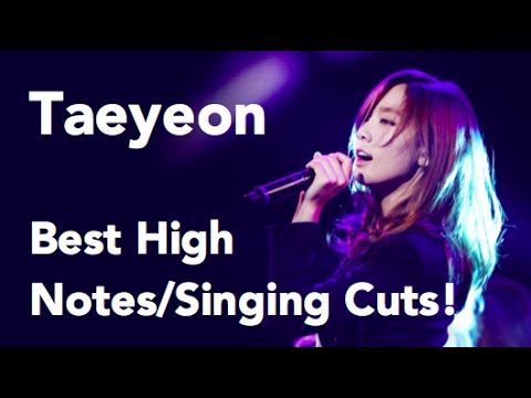 Kim Taeyeon (Girls' Generation)- Best Live High Notes/Singing Cuts!